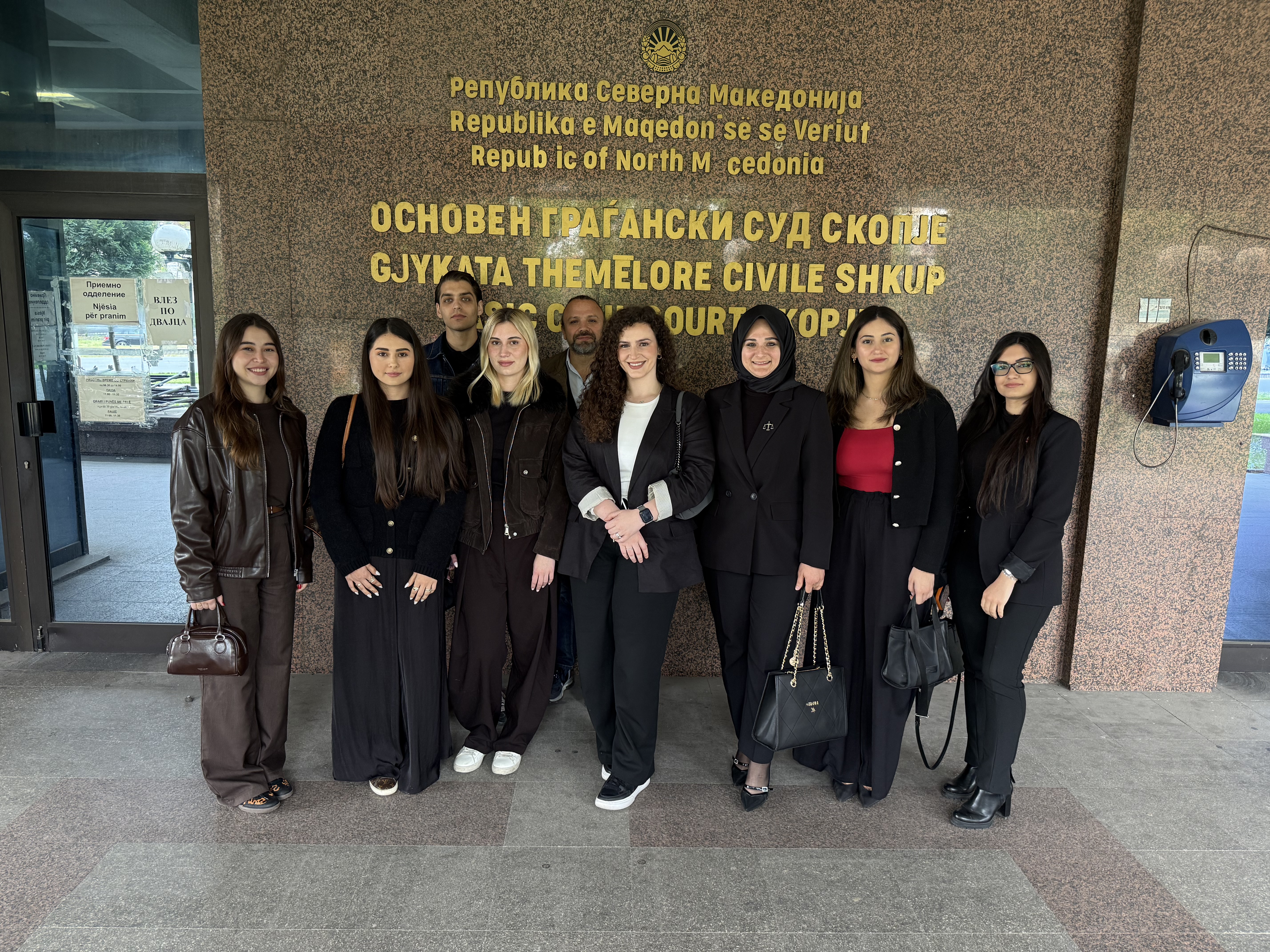 IBU Law Students Gain Practical Legal Insight Through Court Visits at Basic Civil Court in Skopje