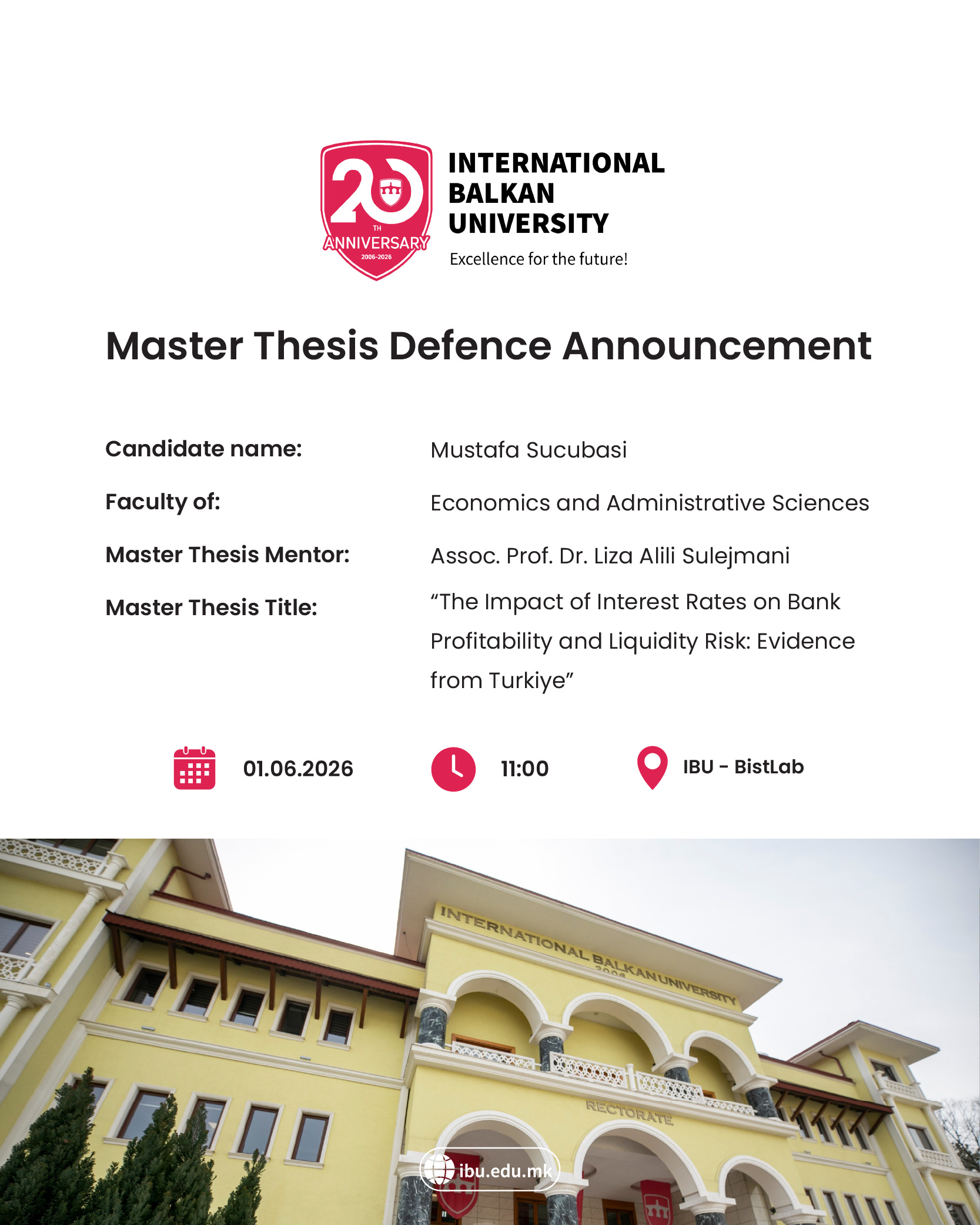 MASTER THESIS DEFENSE: MUSTAFA SUCUBASI